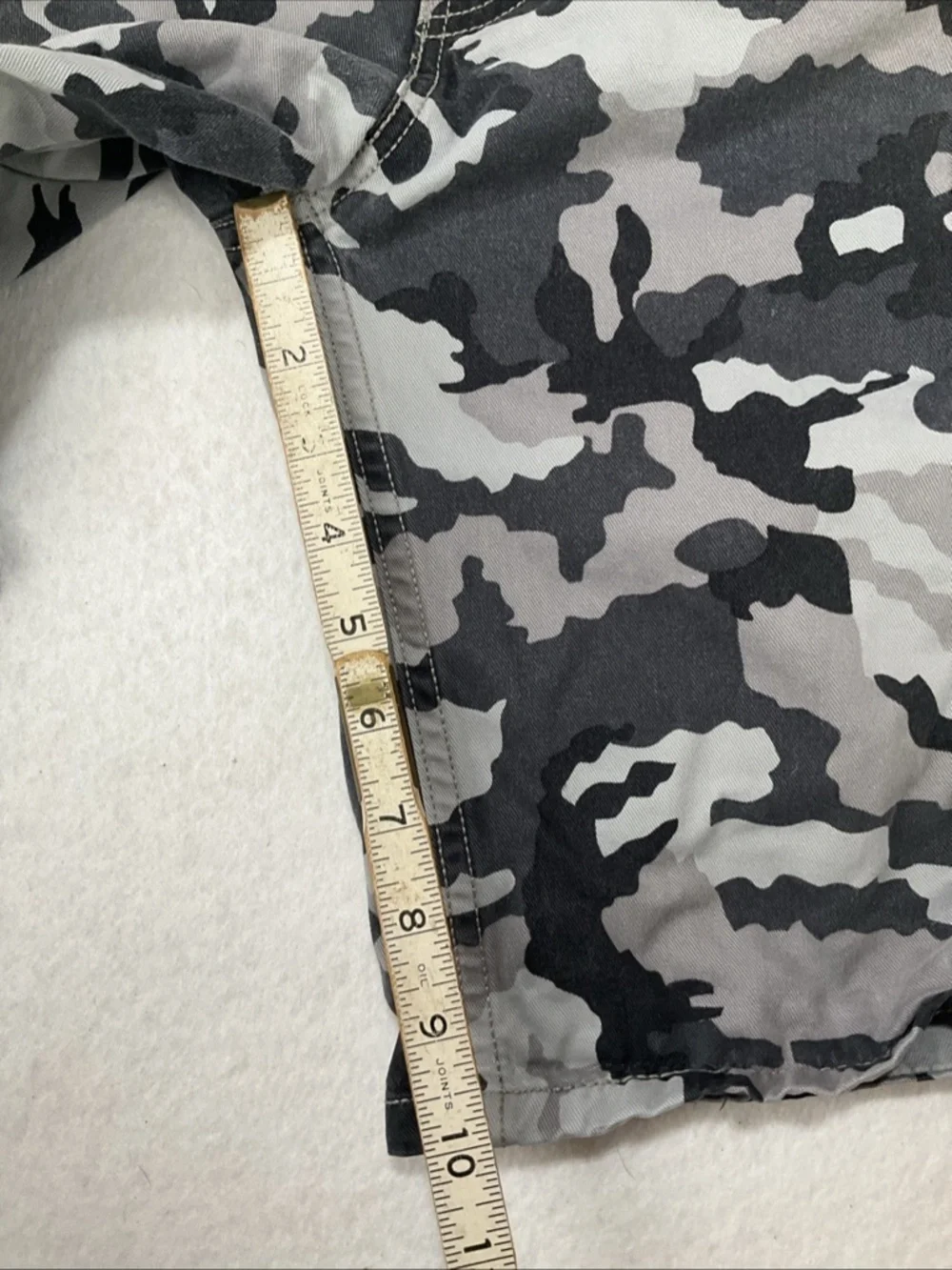 Levi's Cargo Shorts Black & Gray Camo Utility Pockets Baggy Men's Size 34